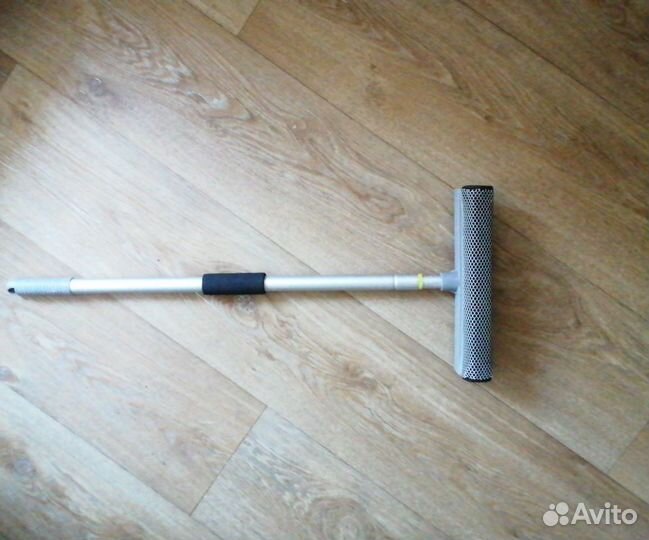 Швабра для мытья окон губка+сгон, телеск.ручка