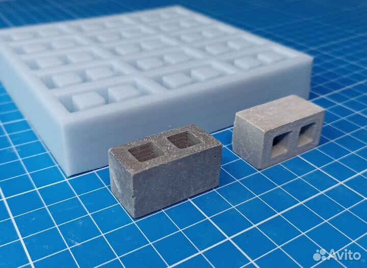 Силиконовая форма мини-кирпичики