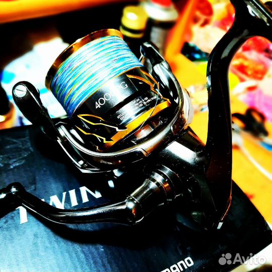 Катушка shimano twin power 4000 pg