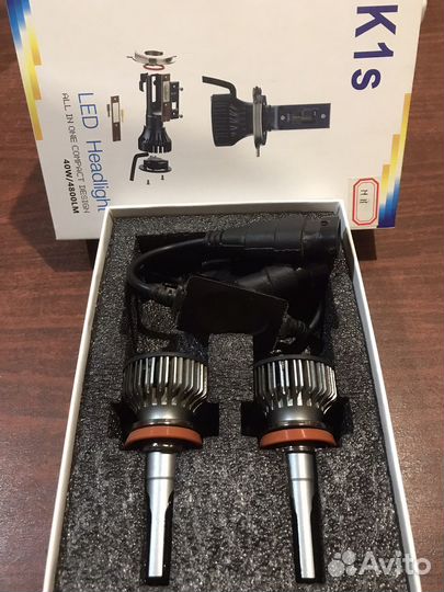 Led лампы Н11 ближнего света, трехцветные