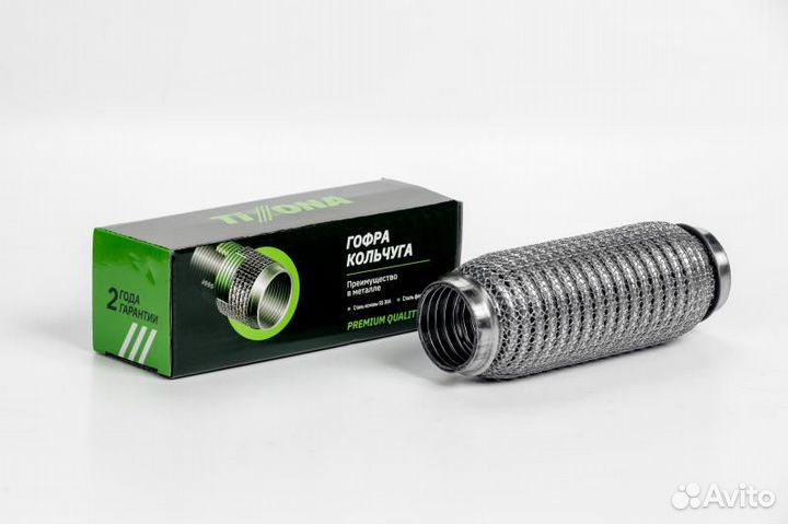 P40180WM Гофра 40 / 180 (aisi 304 wire mesh with interlock)