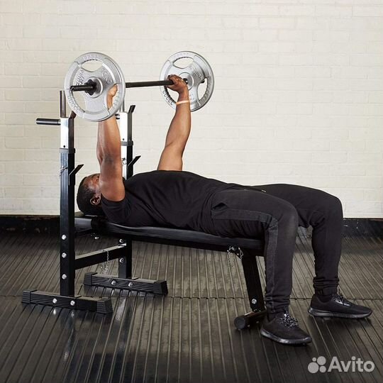 Скамья со стойками под штангу DFC dbch2B