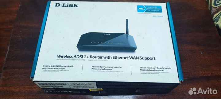 Adsl2+ модем роутер D-Link 2640U