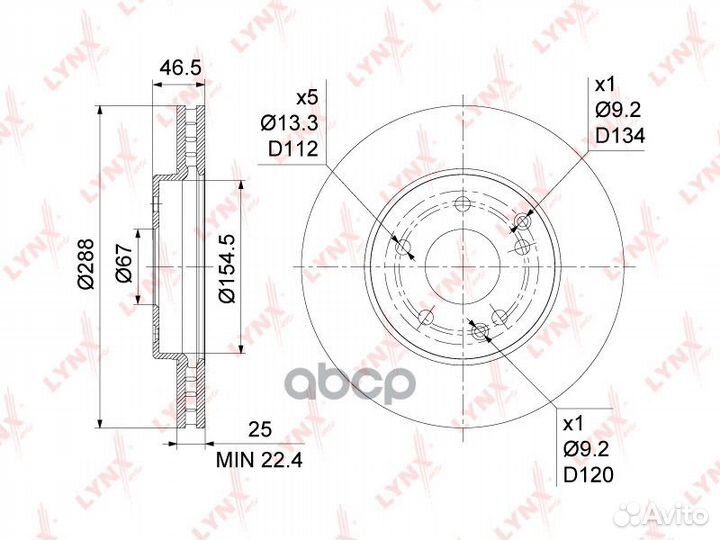 Диск тормозной MB W202/210 95- перед. вент. BN1