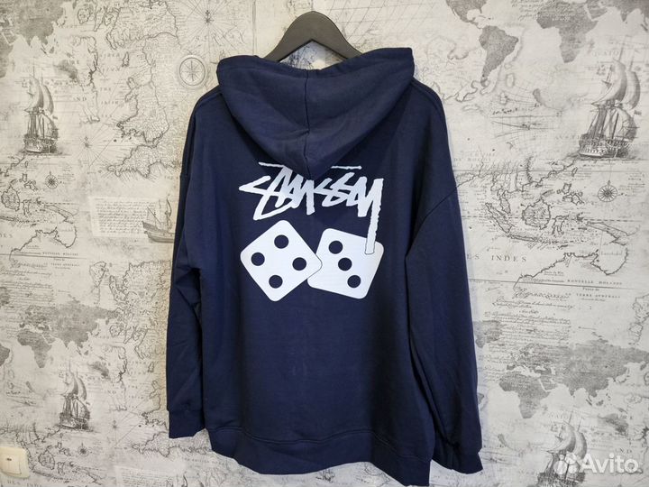 Зип худи Stussy кубики