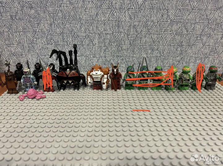 Lego черепашки ниндзя фигурки