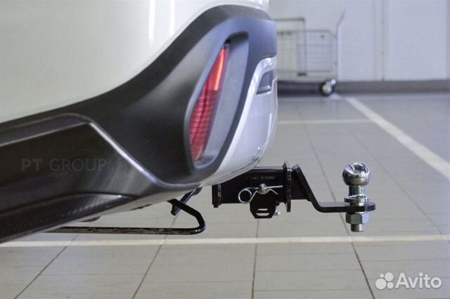 Фаркоп Mitsubishi Outlander c 2012 г. под квадрат