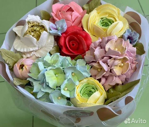 Сладкие букеты из зефира