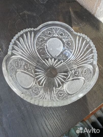 Ваза хрустальная СССР / салатник