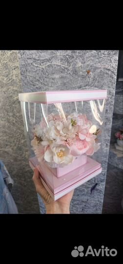 Букет цветов из мыла, розы, тюльпаны