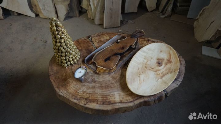 Блюдо тарелка из дерева, новая