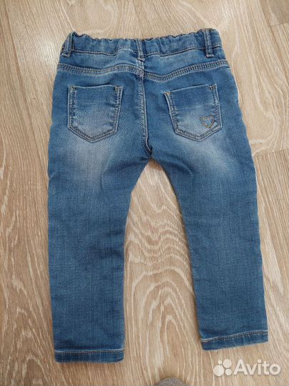 Джинсы zara для девочки 86-92