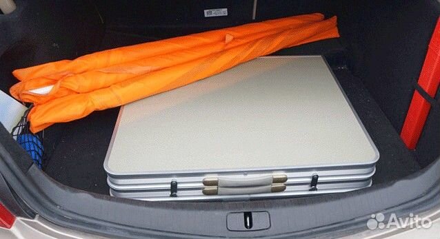 Стол усиленный складной+алюминиевые стулья