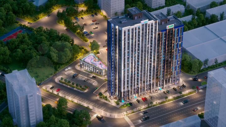 2-к. квартира, 58,6 м², 4/24 эт.