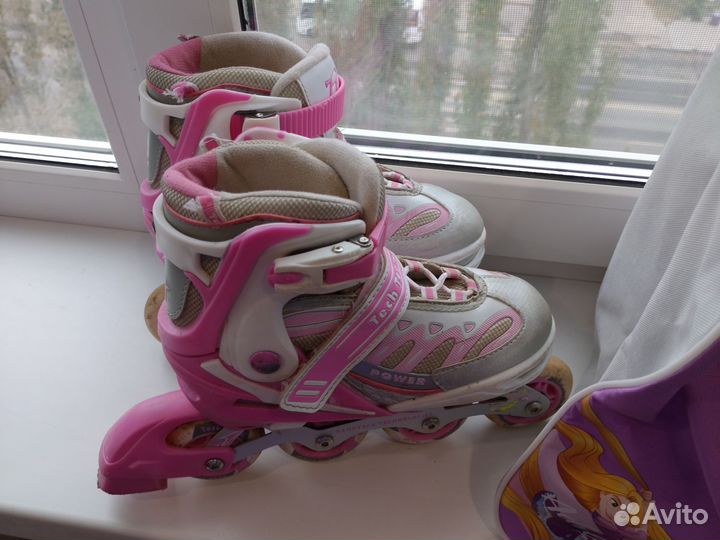 Роликовые коньки детские раздвижные