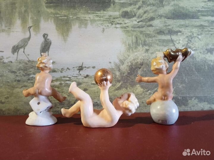Фарфоровые статуэтки производства Германии с изобр