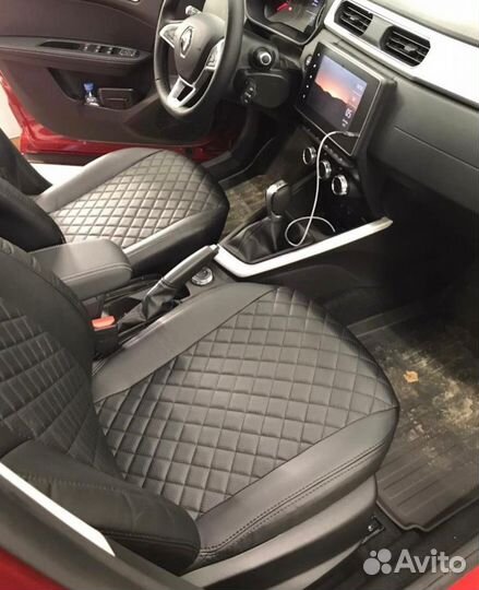 Чехлы экокожа Ромб Renault Arkana от Автопилот