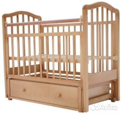 Кроватка лаура-5 с попереч. маятником и ящиком