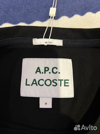 Новая футболка lacoste x A.P.C. оригинал