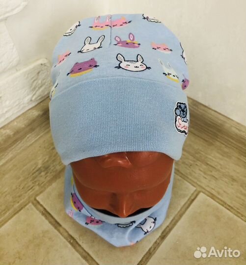 Новые Осенние шапки со снудом для мал 6-12 мес