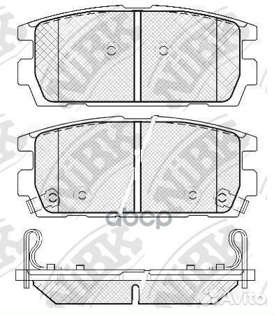 Колодки тормозные дисковые зад PN0098 NiBK