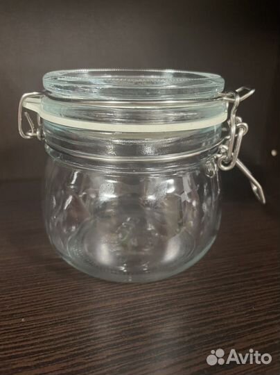 Банка IKEA стеклянная с крышкой