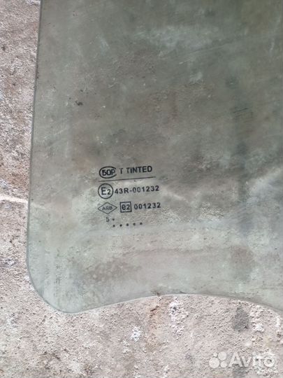 Стекло двери заднее левое renault logan 1