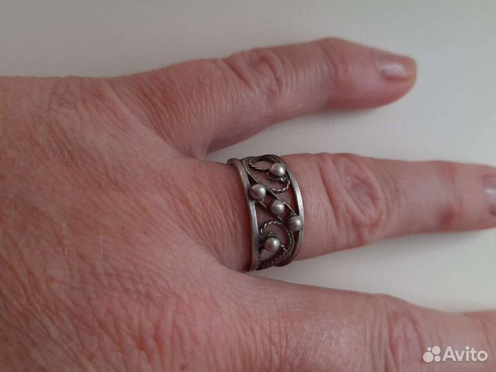 Кольцо серебро пр.875, звезда, СССР