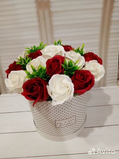 Букет из мыльных роз