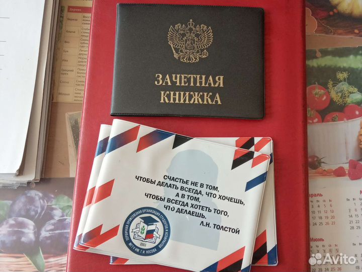 Обложка на зачетную книжку