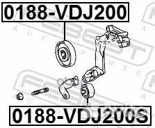 Ролик обводной приводного ремня 0188VDJ200S Febest