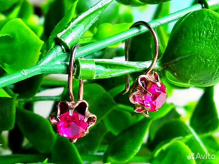 Серьги серебро 875 проба СССР