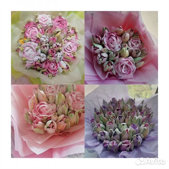 Зефирный букет на подарок учителю