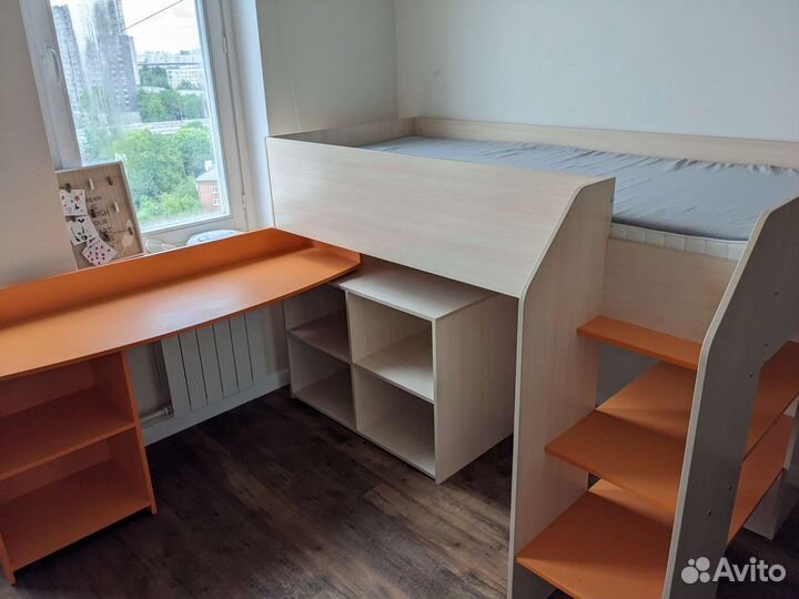 Кровать-чердак Теремок-2