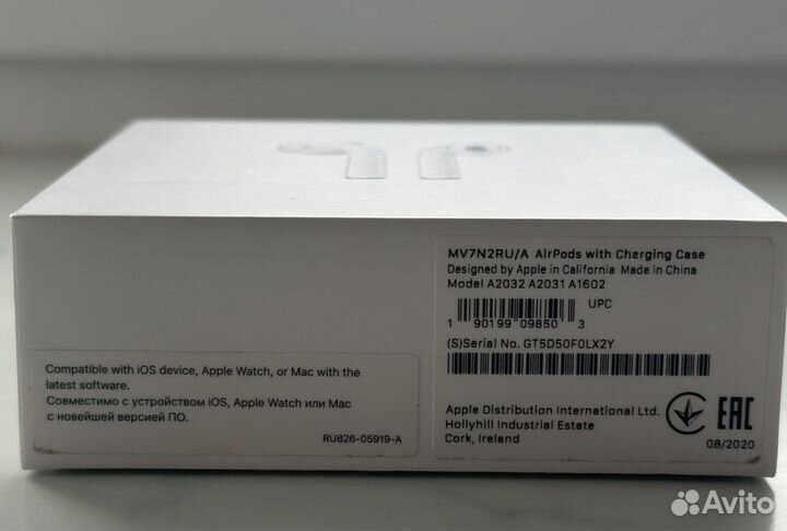 Беспроводные наушники apple airpods