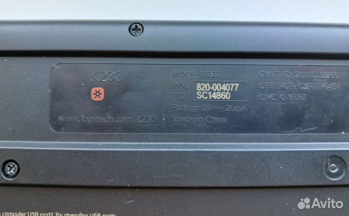 Клавиатура беспроводная Logitech K230