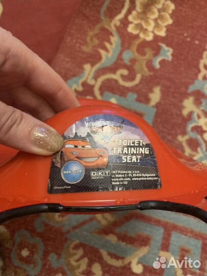Сидушка на унитаз для детей Тачки