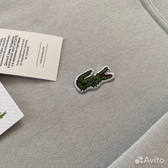 Свитшот lacoste с начесом