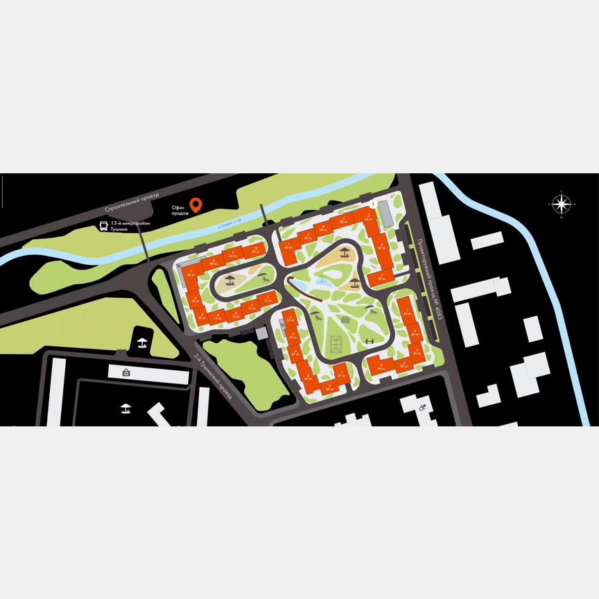 Квартира-студия, 29,7 м², 28/44 эт.