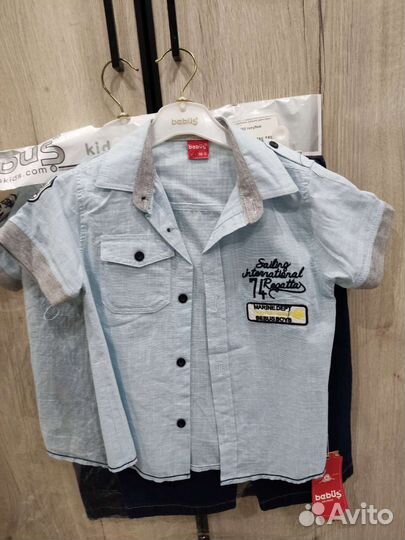 Костюм для мальчика(шорты+рубашка)