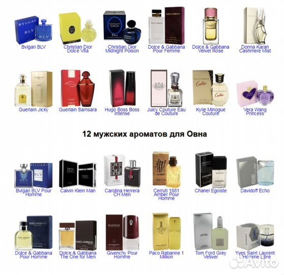 Оригинальная парфюмерия