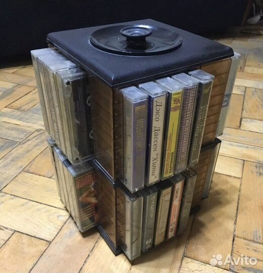Кассетница для аудиокассет двойная редкая
