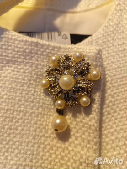 Пальто белое женское