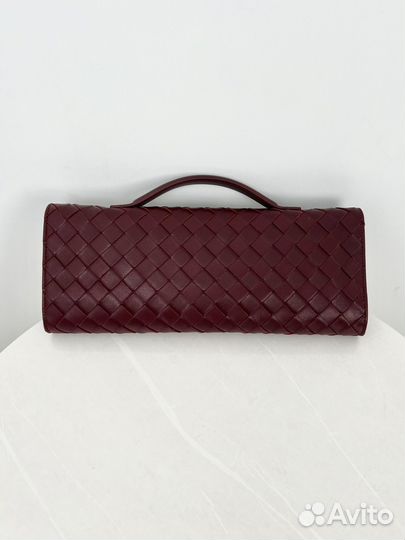 Клатч Long Andiamo от Bottega Veneta, бордовый