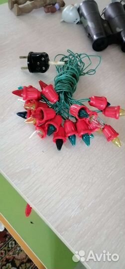 Новогодняя гирлянда-плафончики СССР