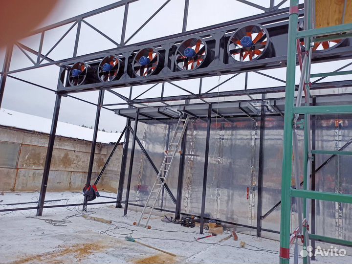 Сушильные камеры древесины - вентиляторы осевые