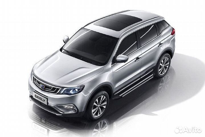 Пороги алюминиевые Geely Atlas