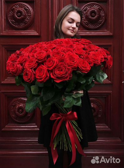 101 роза цветы букеты доставка 25 51 101 роза