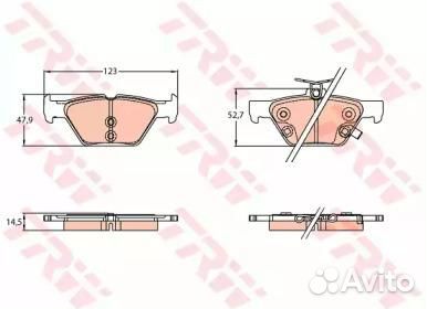 Задние тормозные колодки