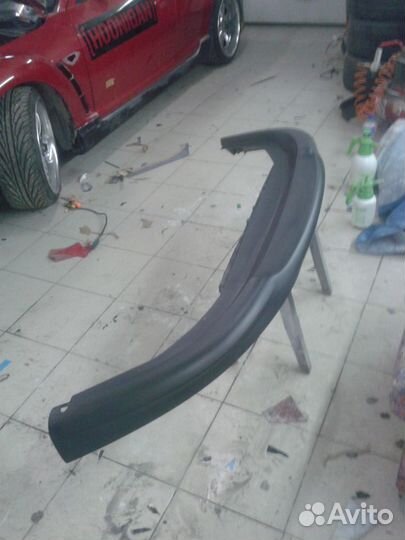 Юбка переднего бампера VW Passat b6 R-line